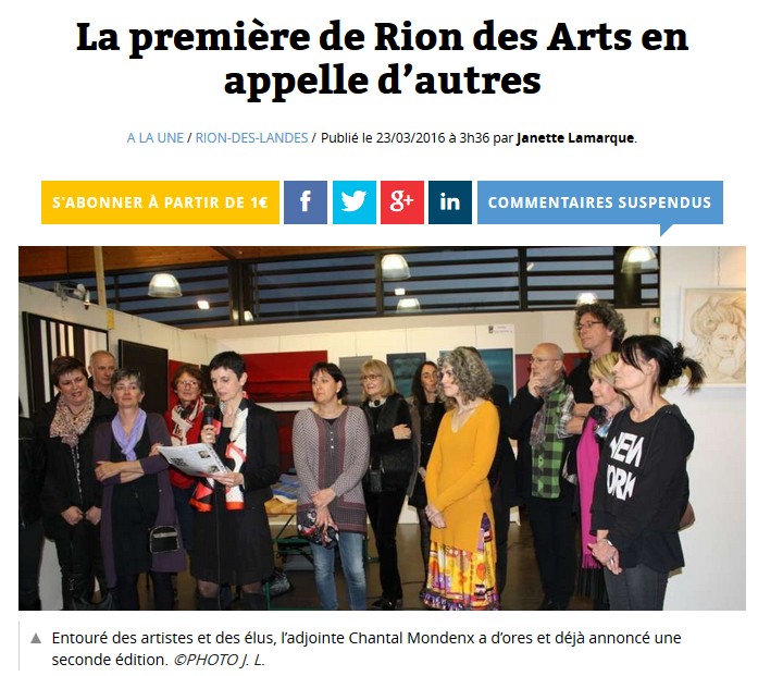 Rion des arts 2016